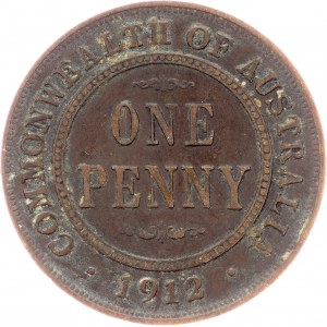 Australia, 1 Penny 1912, Heaton