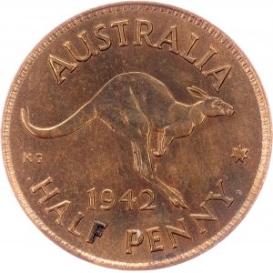 Australia, 1/2 Penny 1942, Bombay