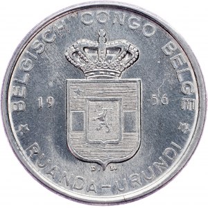 Belgian Congo, 5 Francs 1956, Brussels