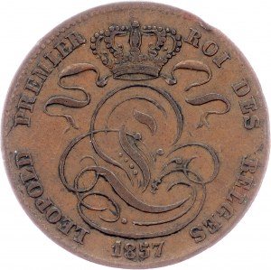 Belgium, 5 Centimes 1857, Brussels