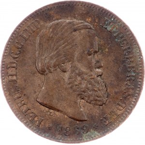 Brazil, 10 Réis 1869, Brussels