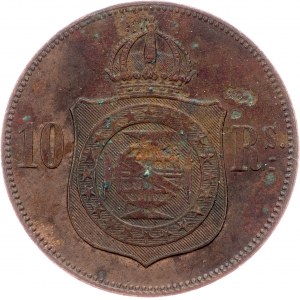 Brazil, 10 Réis 1869, Brussels