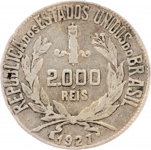Brazil, 2000 Réis 1927, Rio de Janeiro