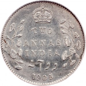 British India, 2 Annas 1905