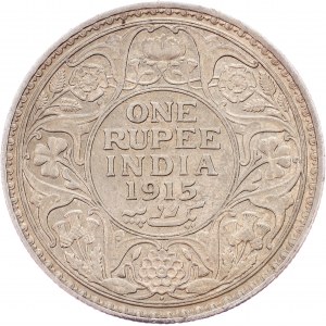 Inde britannique, 1 roupie 1915, Bombay