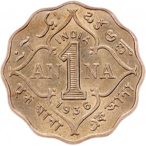 Inde britannique, 1 Anna 1936, Bombay