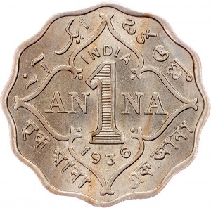 British India, 1 Anna 1936, Bombay