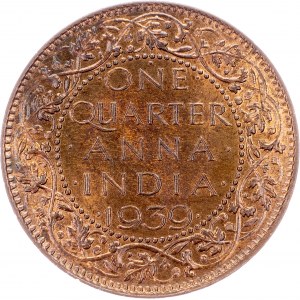 India britannica, 1/4 Anna 1939, Bombay