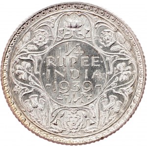 British India, 1/4 Rupee 1939, Bombay
