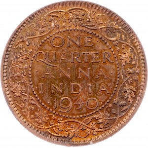 British India, 1/4 Anna 1940, Calcutta