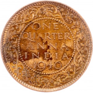 British India, 1/4 Anna 1940, Bombay