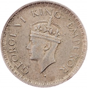 Inde britannique, 1/4 de roupie 1943, Lahore
