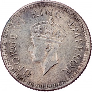 British India, 1/4 Rupee 1943, Calcutta