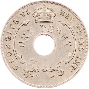 British West Africa, 1 Penny 1942, London