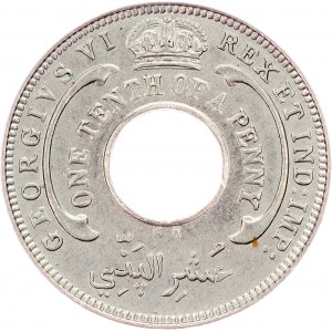 British West Africa, 1/10 Penny 1946, Kings Norton
