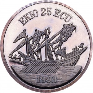 Bulgaria, 25 Ecu 1993