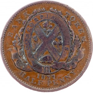 Canada, 1/2 Penny 1837, Montreal