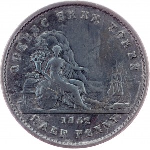 Canada, 1/2 Penny 1852, Heaton