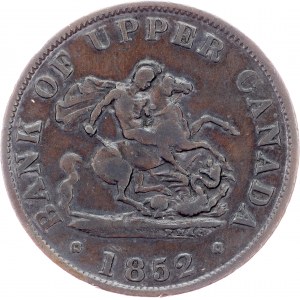 Canada, 1/2 Penny 1852, Heaton