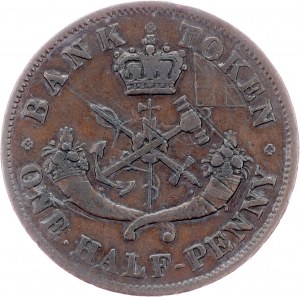 Canada, 1/2 Penny 1852, Heaton