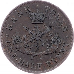 Kanada, 1/2 Penny 1857, Heaton