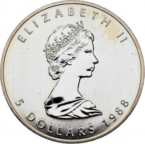 Canada, 5 Dollars 1988, Ottawa