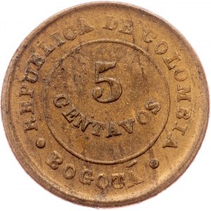 Colombia, 5 Centavos 1901, Bogota