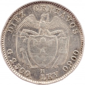 Colombia, 10 Centavos 1942, Bogota