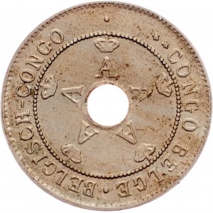 Congo, 10 Centimes 1919, Brussels