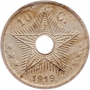 Congo, 10 Centimes 1919, Brussels
