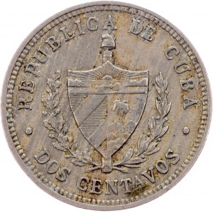 Cuba, 2 Centavos 1916, Filadelfia
