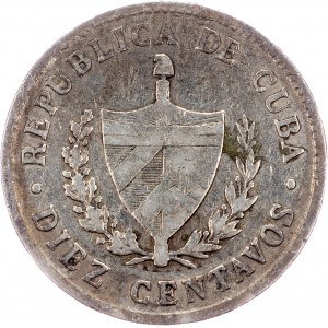 Cuba, 10 Centavos 1920, Philadelphia