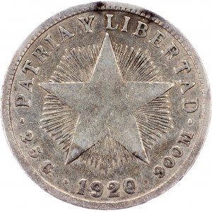 Cuba, 10 Centavos 1920, Philadelphia