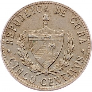 Kuba, 5 centavos 1946, Filadelfia
