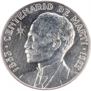 Kuba, 1 peso 1953, Filadelfia