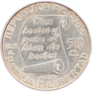 Cuba, 50 Centavos 1953, Philadelphia