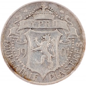 Cypr, 4 1/2 piastra 1901, Londyn