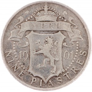 Cyprus, 9 Piastres 1901, London