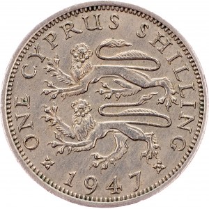 Zypern, 1 Schilling 1947, London