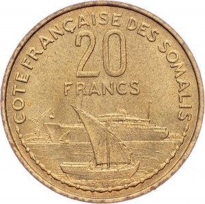 Djibouti, 20 Francs 1952, Paris