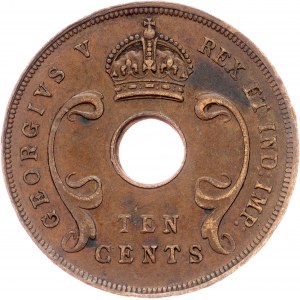 East Africa, 10 Cents 1921, London