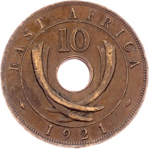 East Africa, 10 Cents 1921, London