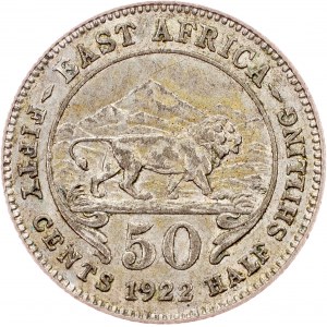 East Africa, 50 Cents 1922, London