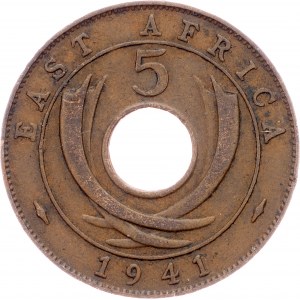 East Africa, 5 Cents 1941, London