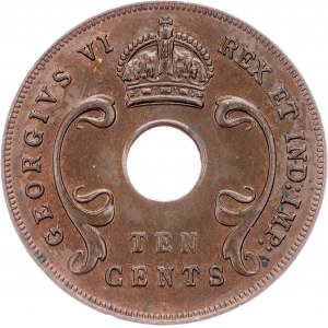 East Africa, 10 Cents 1941, Bombay