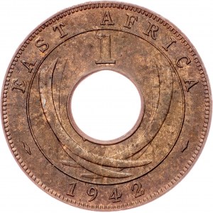 East Africa, 1 Cent 1942, London