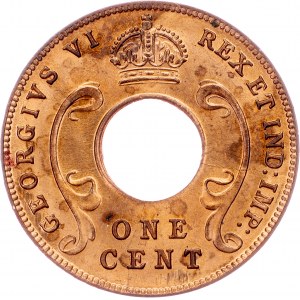 Východní Afrika, 1 Cent 1942, Londýn
