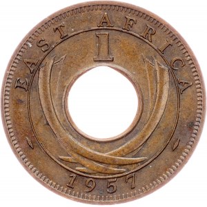 East Africa, 1 Cent 1957, Heaton