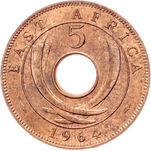 Východní Afrika, 5 centů 1964, Londýn