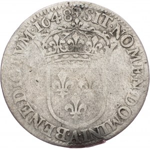 France, 1/4 Ecu 1648, Paris